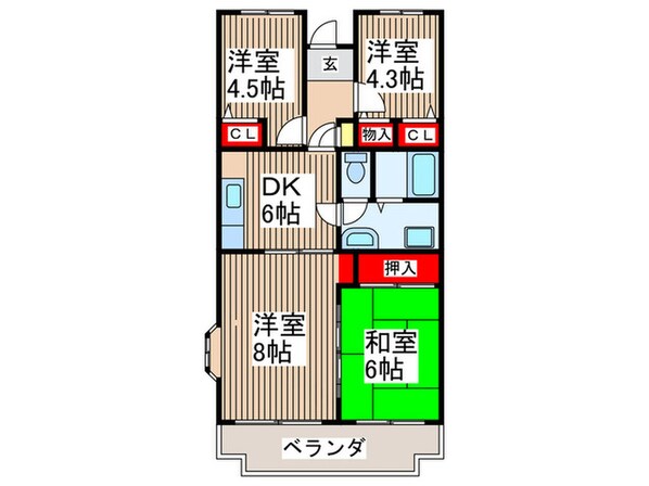 ミナミスクウェアの物件間取画像